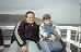 Joey and Mrs. Swick on pontoon